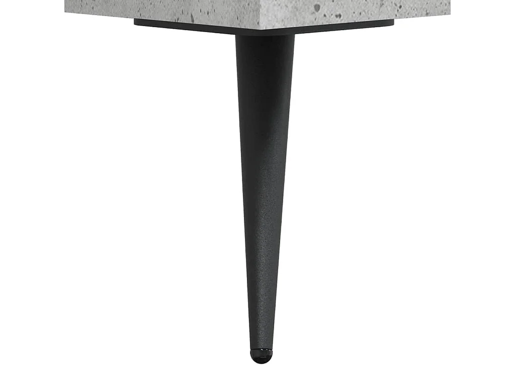 Meuble TV Gris béton 80x36x50 Bois d'ingénierie