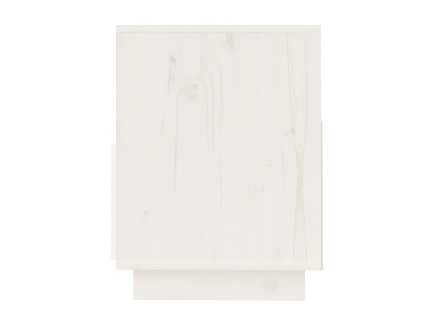 Meuble TV Blanc 140x37x50 Bois de pin massif