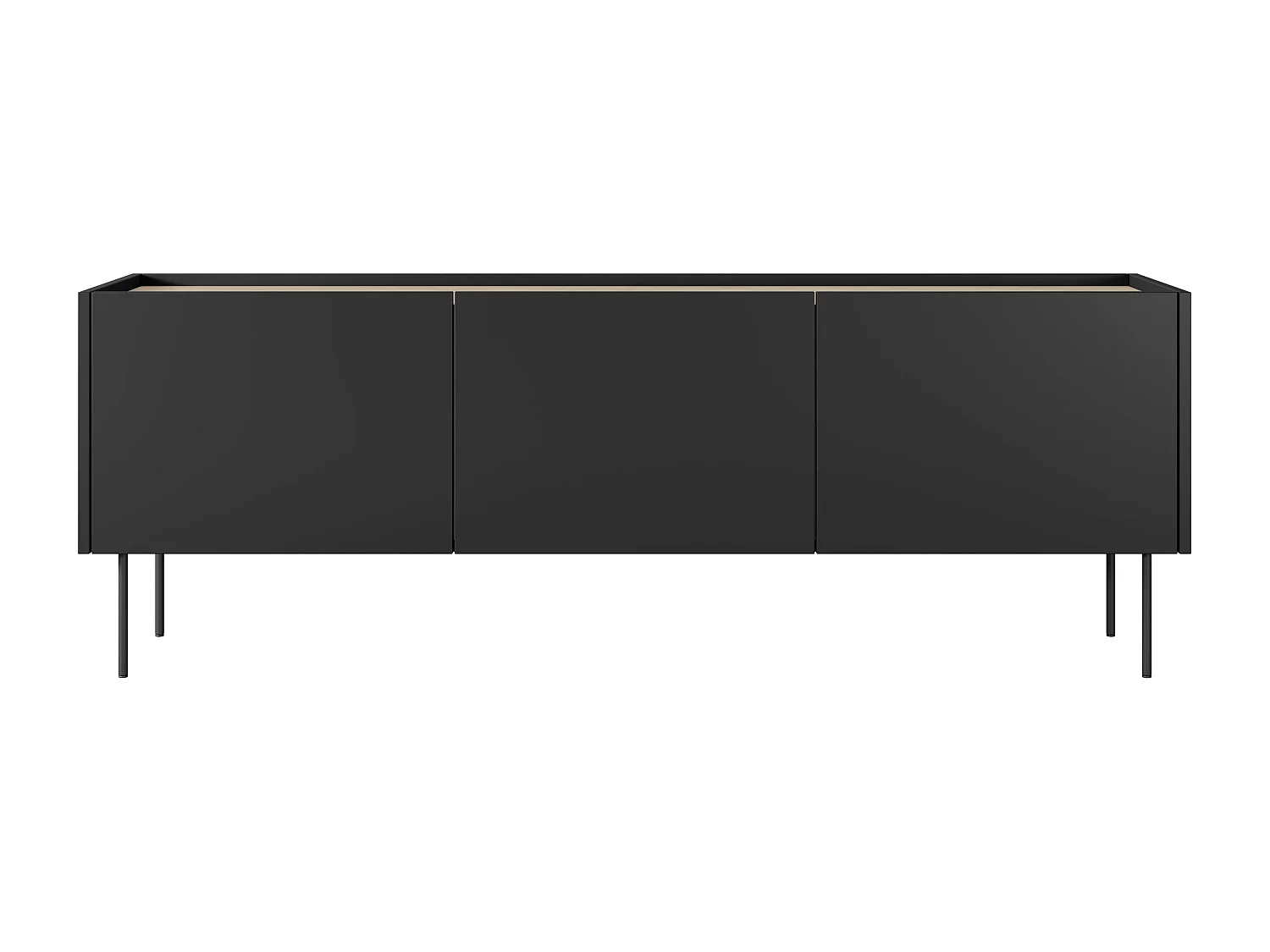 TV-meubel 3-deurs met metalen voet 170x60 cm