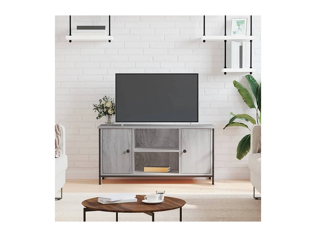 Meuble TV Sonoma gris 100x40x50 Bois d'ingénierie