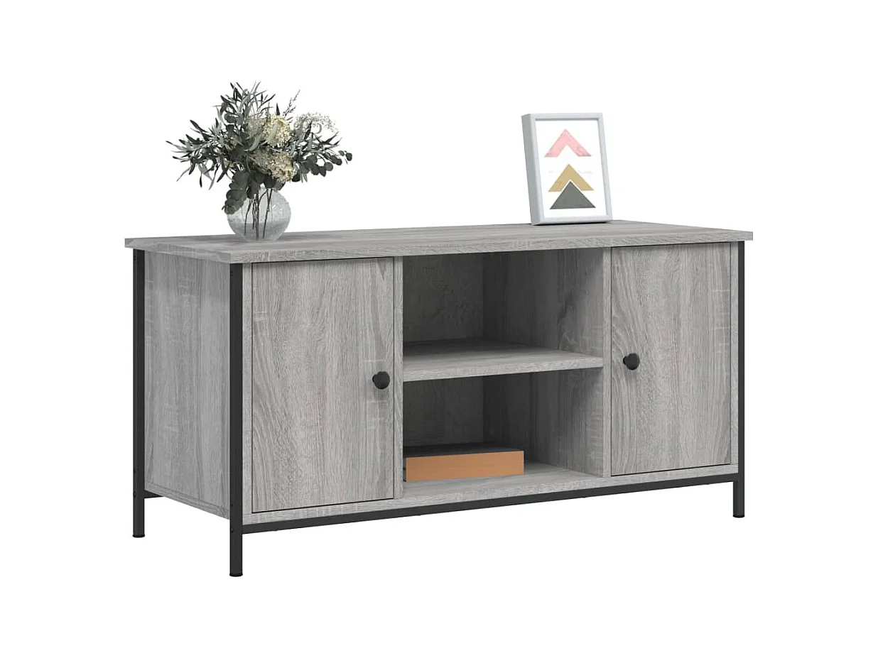 Meuble TV Sonoma gris 100x40x50 Bois d'ingénierie