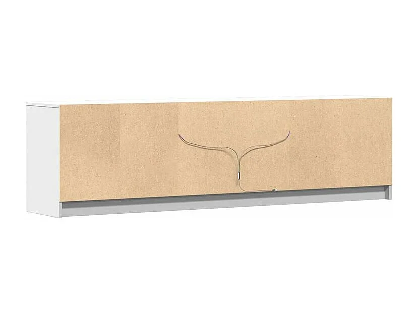 Meuble TV avec LED blanc 180x34x50 bois d'ingénierie