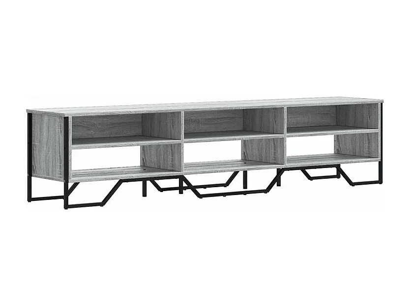 Meuble TV sonoma gris 180x34x41 bois d'ingénierie