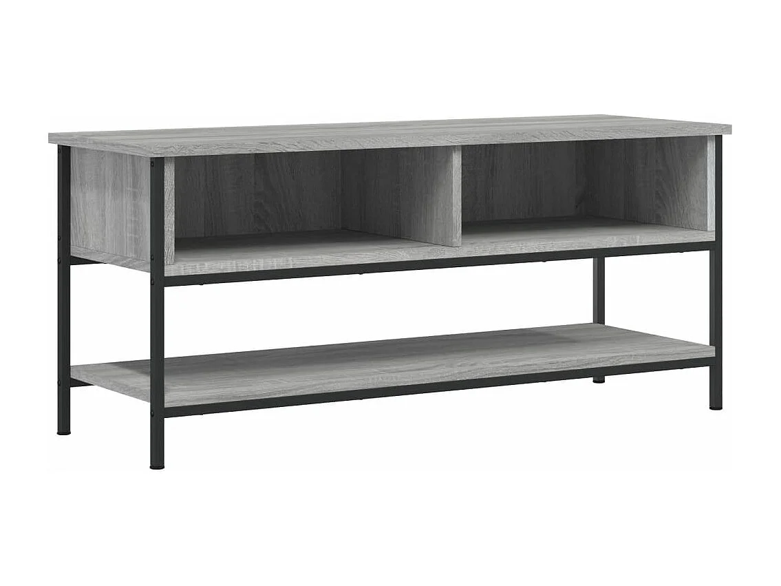 Meuble TV sonoma gris 100x35x45 bois d'ingénierie