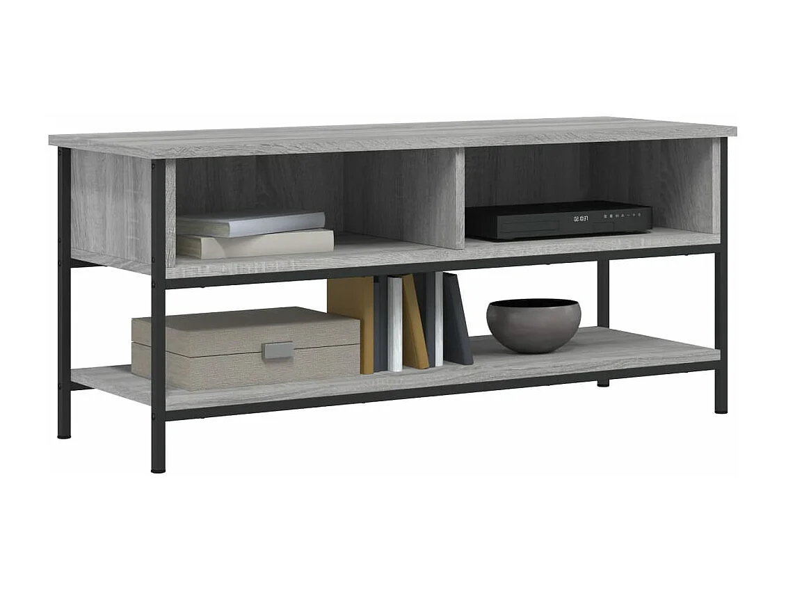 Meuble TV sonoma gris 100x35x45 bois d'ingénierie