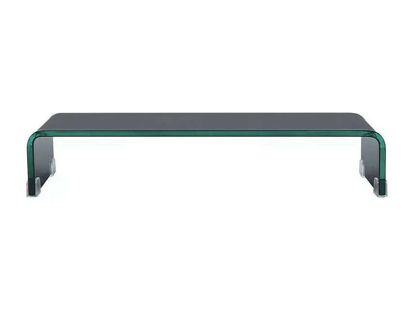 Meuble TV verre noir Martial 60cm