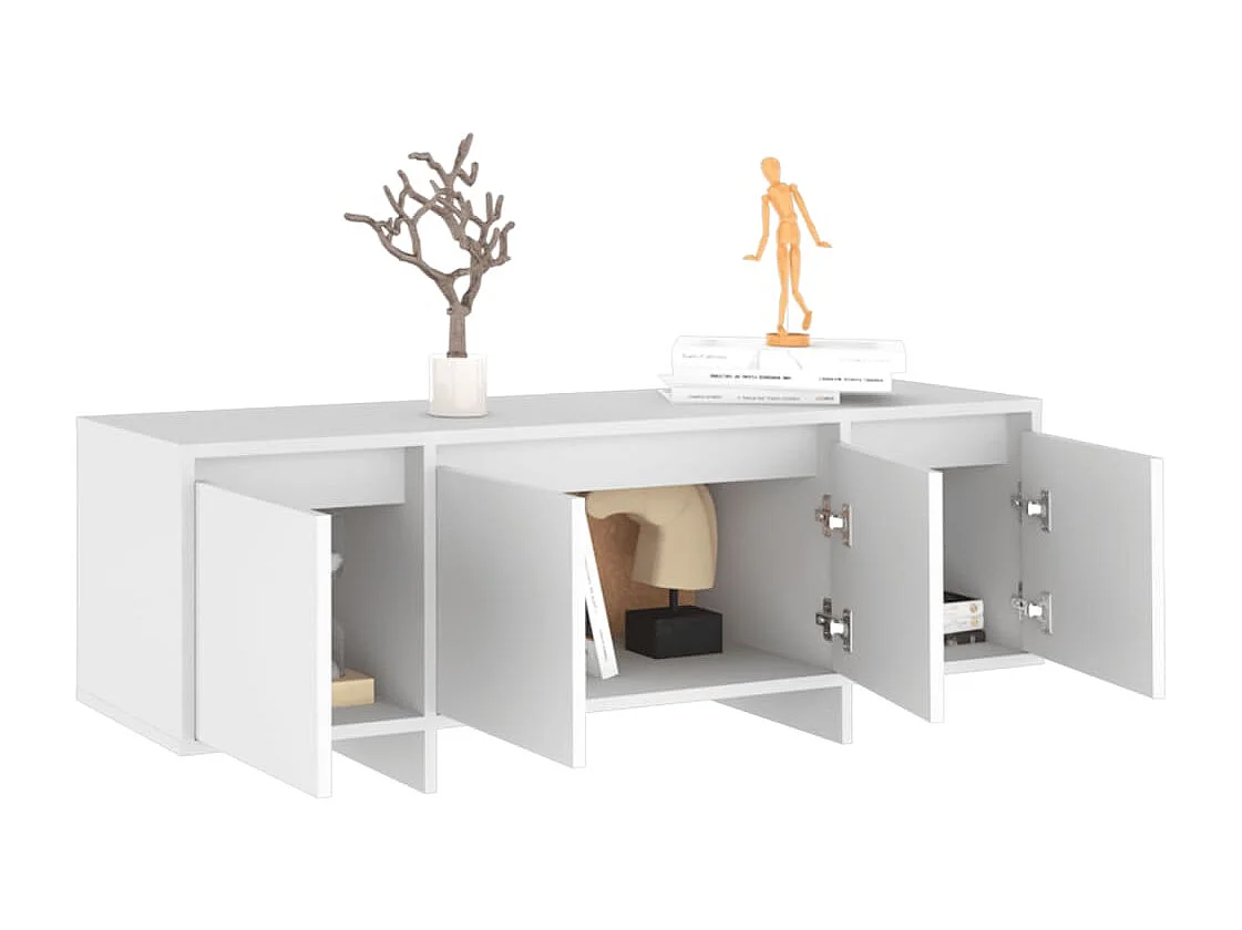 Meuble TV Blanc 120x30x40,5