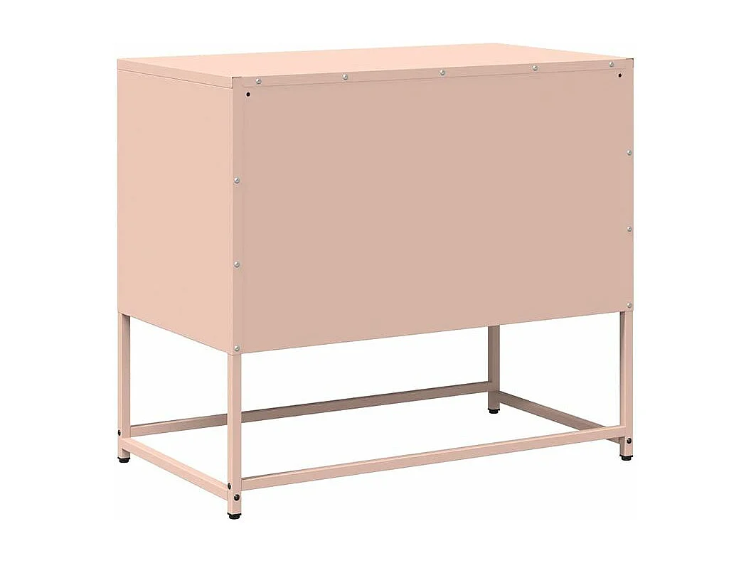 Meuble TV rose 68x39x60,5 acier
