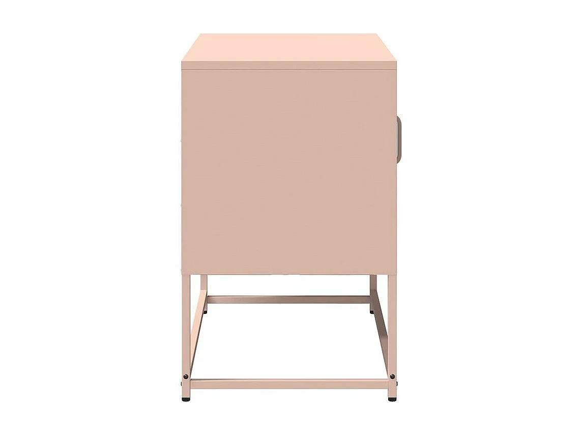 Meuble TV rose 68x39x60,5 acier