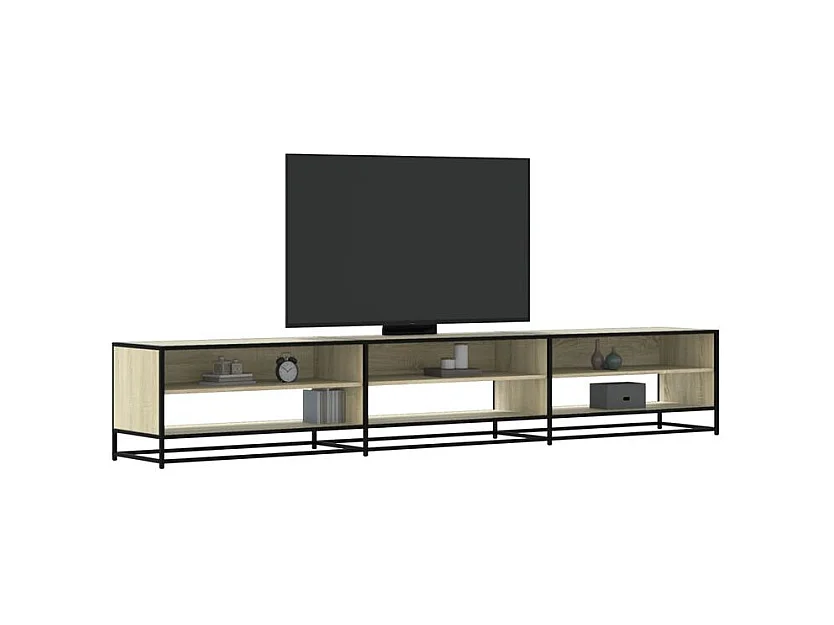 Meuble TV chêne sonoma 270x40x46 bois d'ingénierie