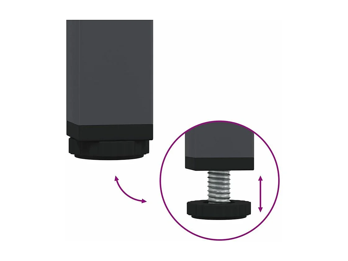 Meuble TV anthracite 101,5x39x43,5 acier laminé à froid