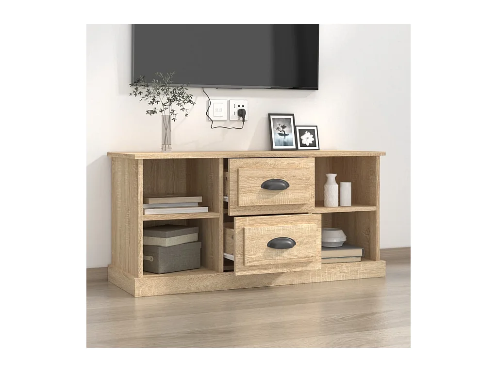 Meuble TV chêne sonoma 99,5x35,5x48 bois d'ingénierie
