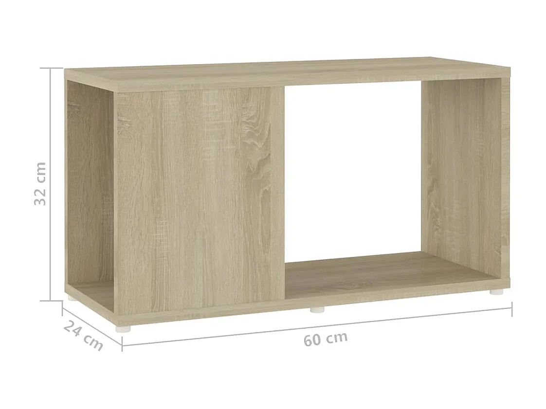 Meuble TV Chêne sonoma 60x24x32