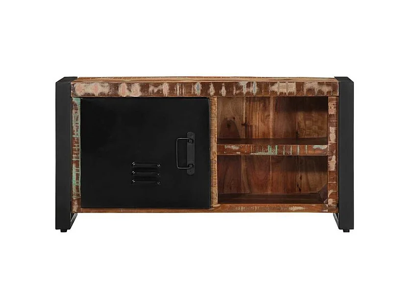 Meuble TV 80x30x40 bois de récupération massif