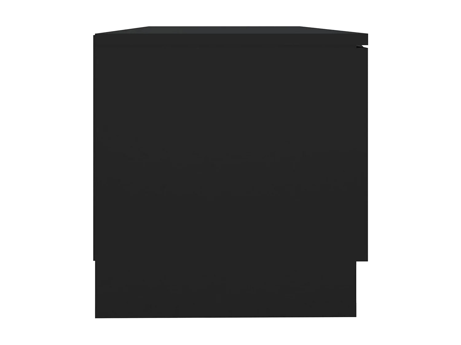 Meuble TV Noir 80x35x36,5 Bois d'ingénierie