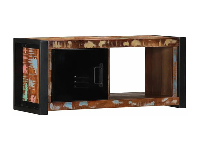 Meuble TV 80x30x35 bois massif de récupération