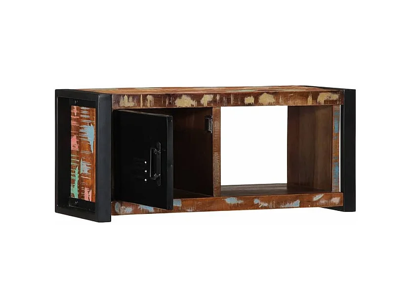 Meuble TV 80x30x35 bois massif de récupération
