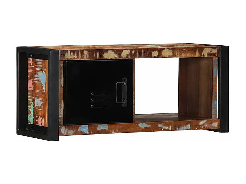 Meuble TV 80x30x35 bois massif de récupération