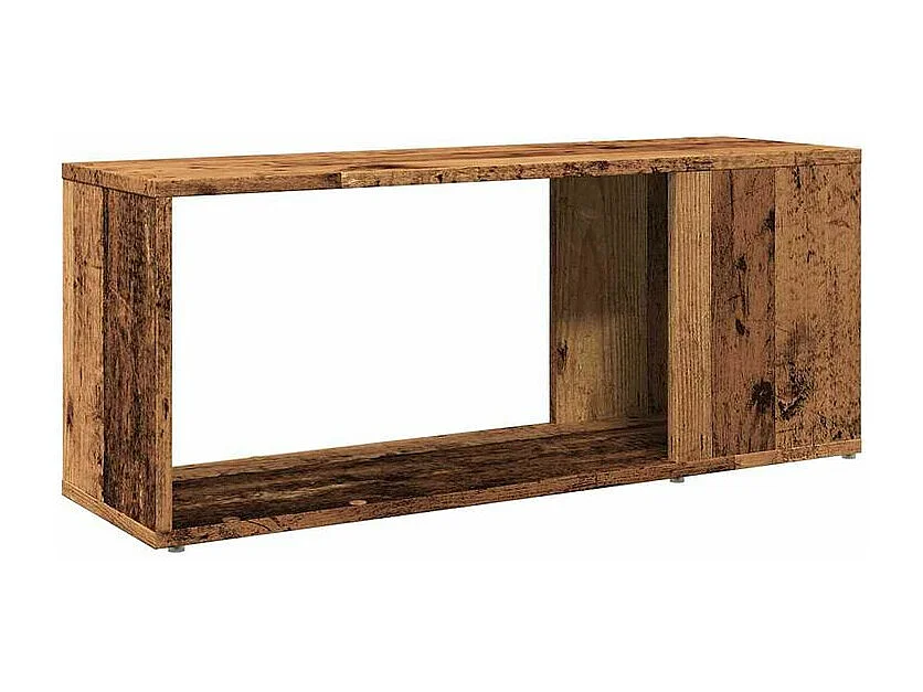 Meuble TV vieux bois 80x24x32 bois d'ingénierie