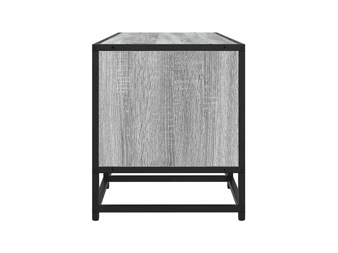 Meuble TV sonoma gris 210x35x41 bois d'ingénierie