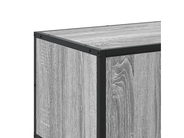 Meuble TV sonoma gris 210x35x41 bois d'ingénierie
