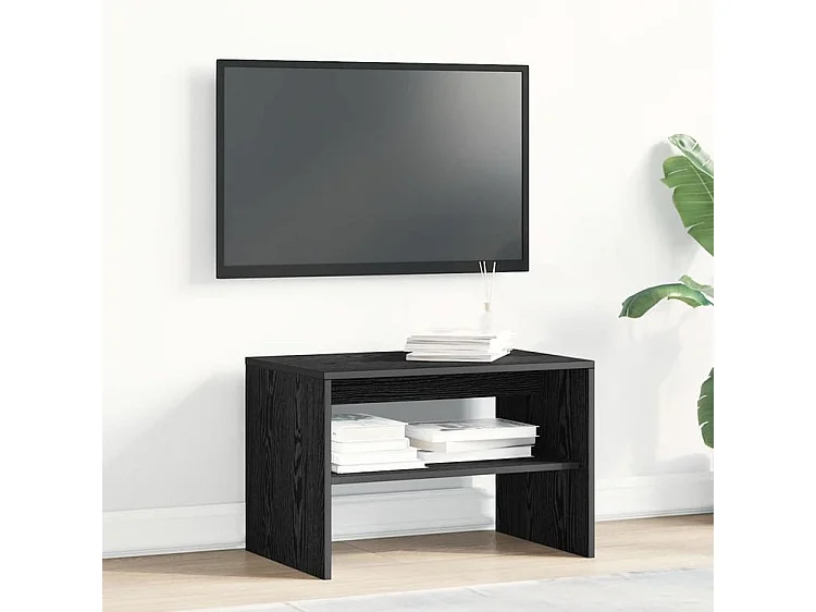Meuble TV chêne noir 60x40x40 bois d'ingénierie