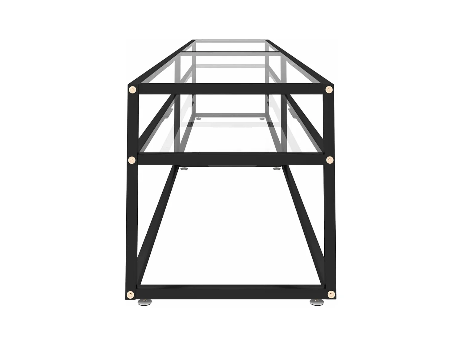 Meuble TV Transparent 220x40x40,5 Verre trempé