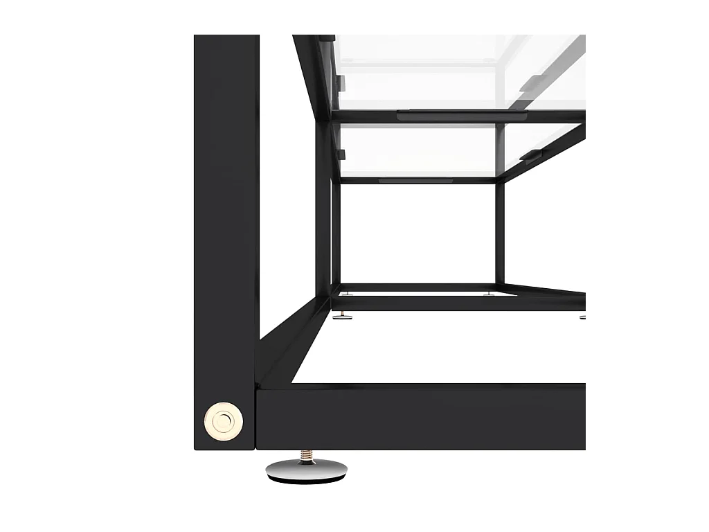 Meuble TV Transparent 220x40x40,5 Verre trempé