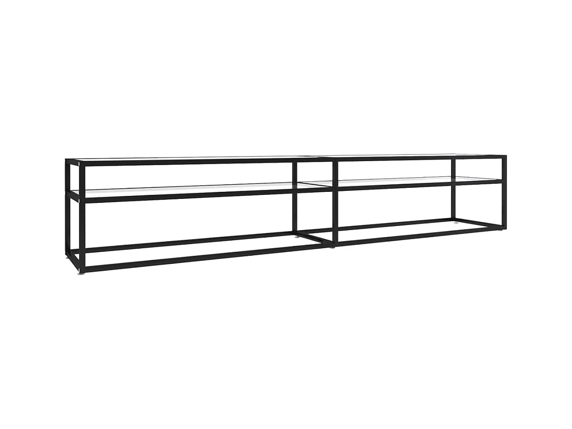 Meuble TV Transparent 220x40x40,5 Verre trempé