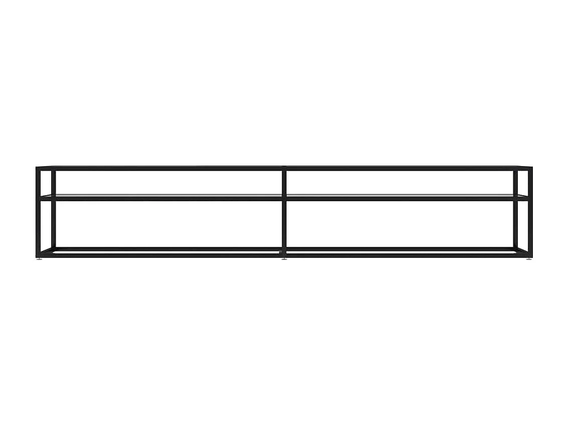 Meuble TV Transparent 220x40x40,5 Verre trempé