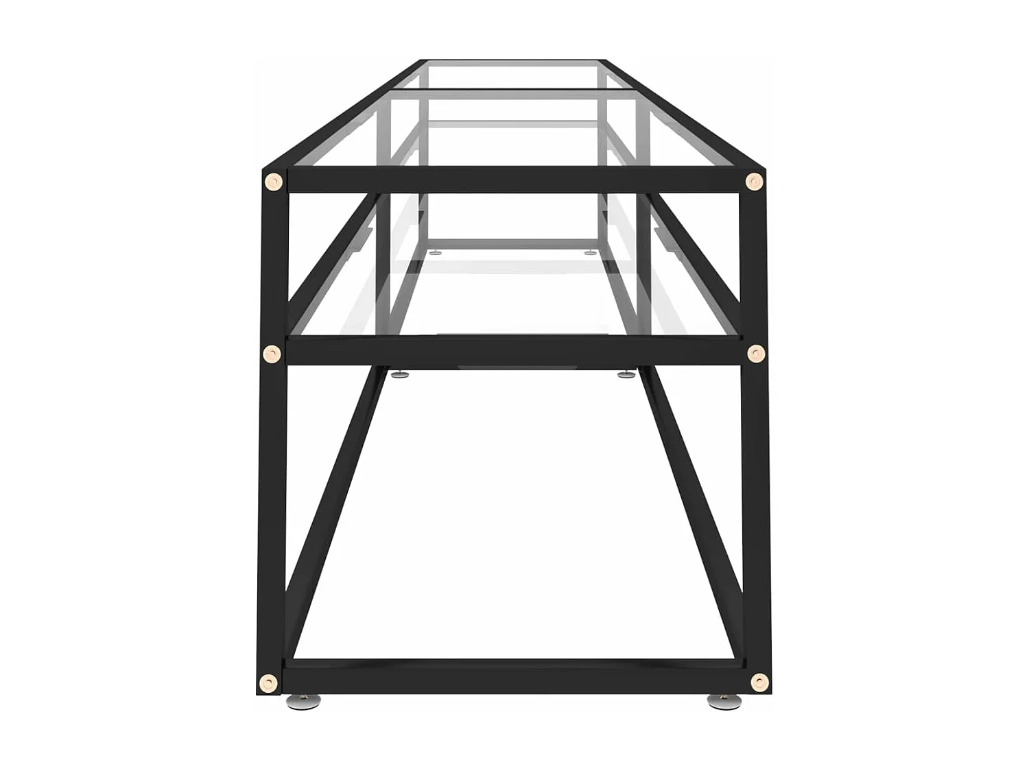 Meuble TV Transparent 220x40x40,5 Verre trempé