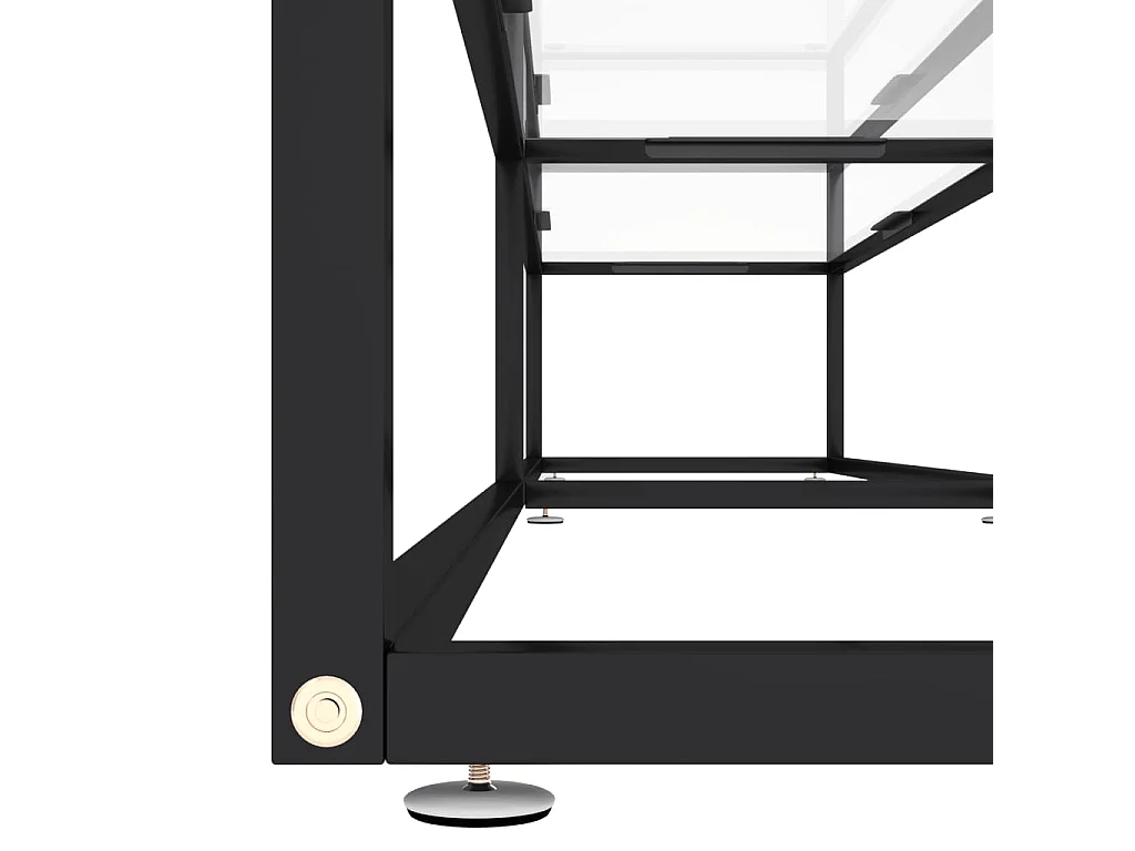 Meuble TV Transparent 220x40x40,5 Verre trempé