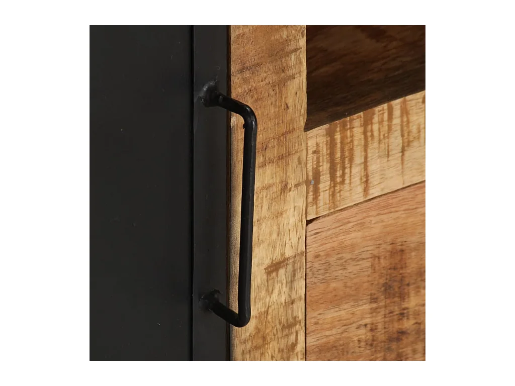 Meuble TV 110x31x46 Bois de manguier brut