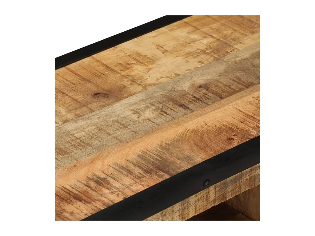 Meuble TV 110x31x46 Bois de manguier brut