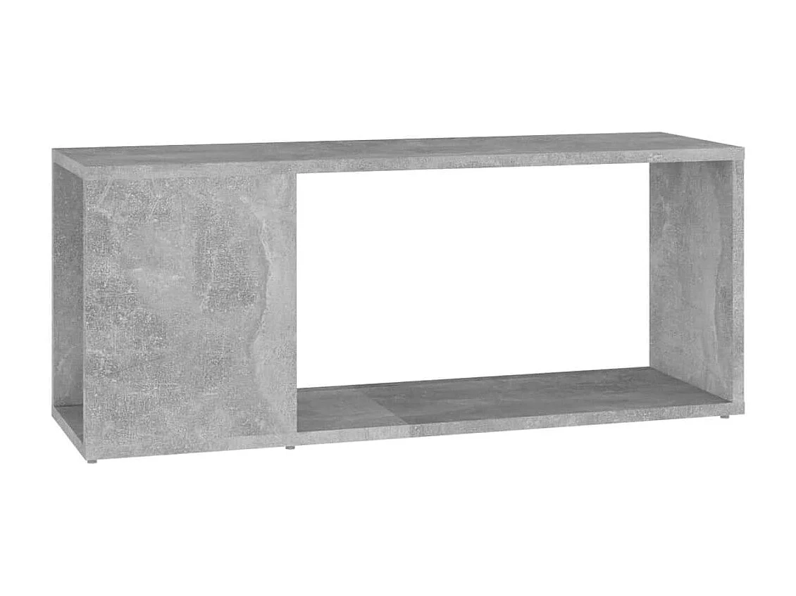 Meuble TV Gris béton 80x24x32