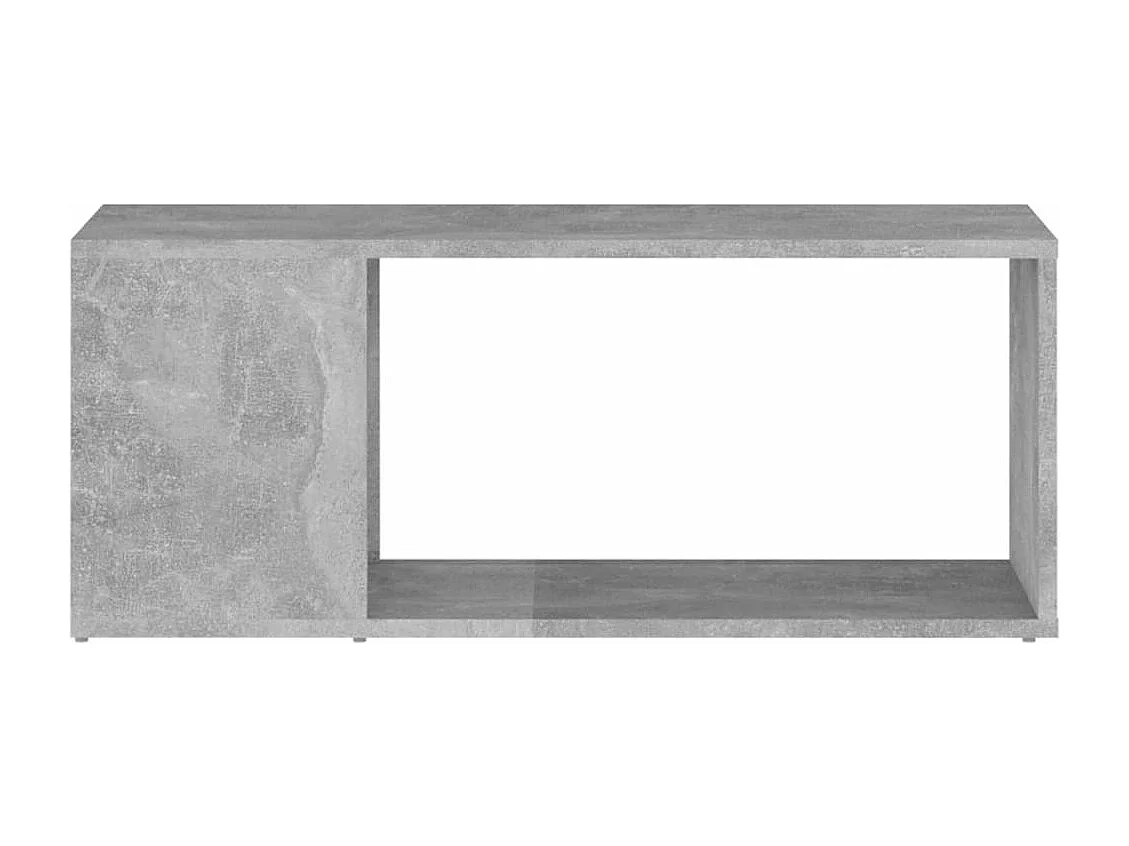 Meuble TV Gris béton 80x24x32