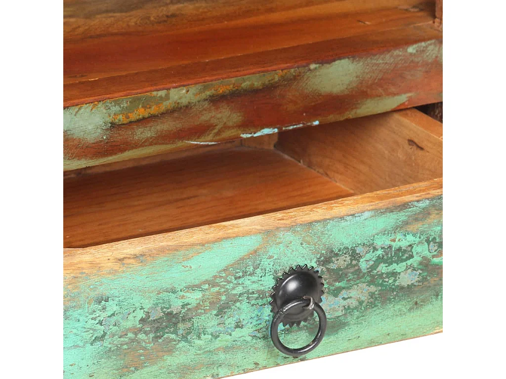 Meuble TV 117x30x41 Bois de récupération massif