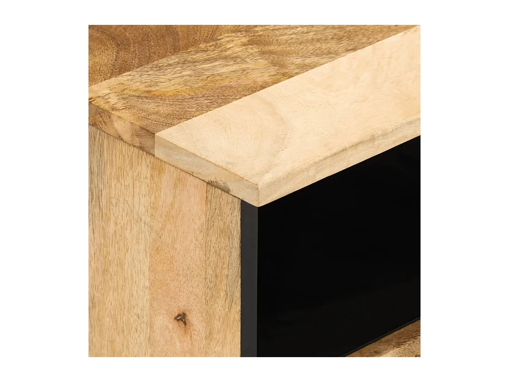 Meuble TV 100x33x46 bois massif de manguier