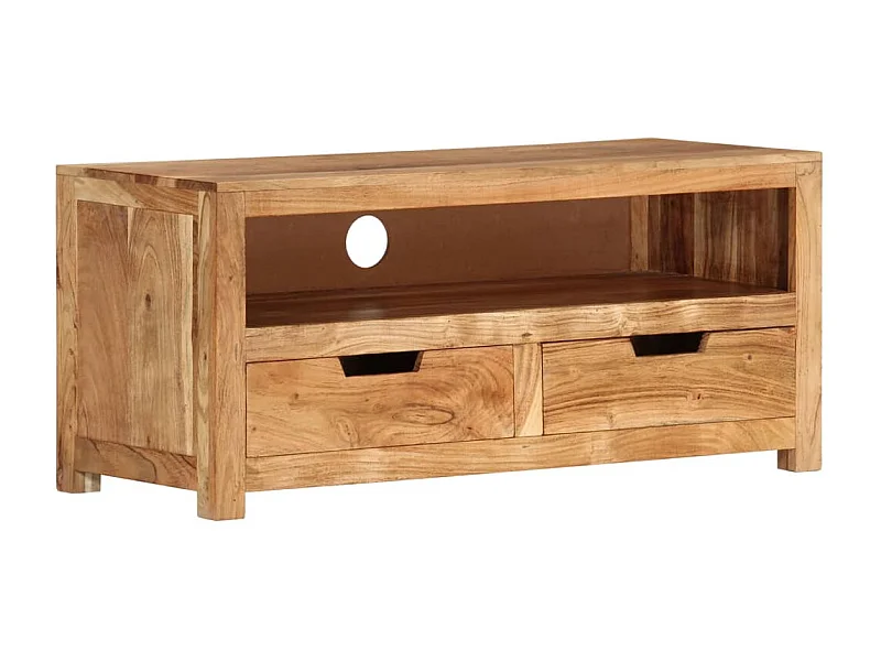 Meuble TV 88x35x40 Bois d'acacia massif