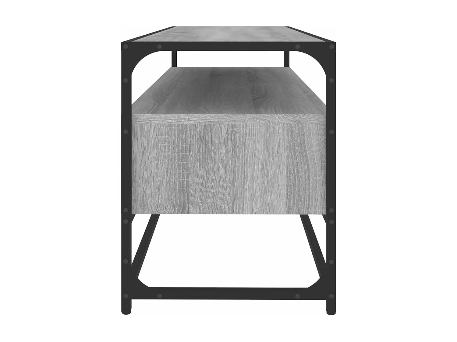 Meuble TV sonoma gris 100x35x45 bois d'ingénierie