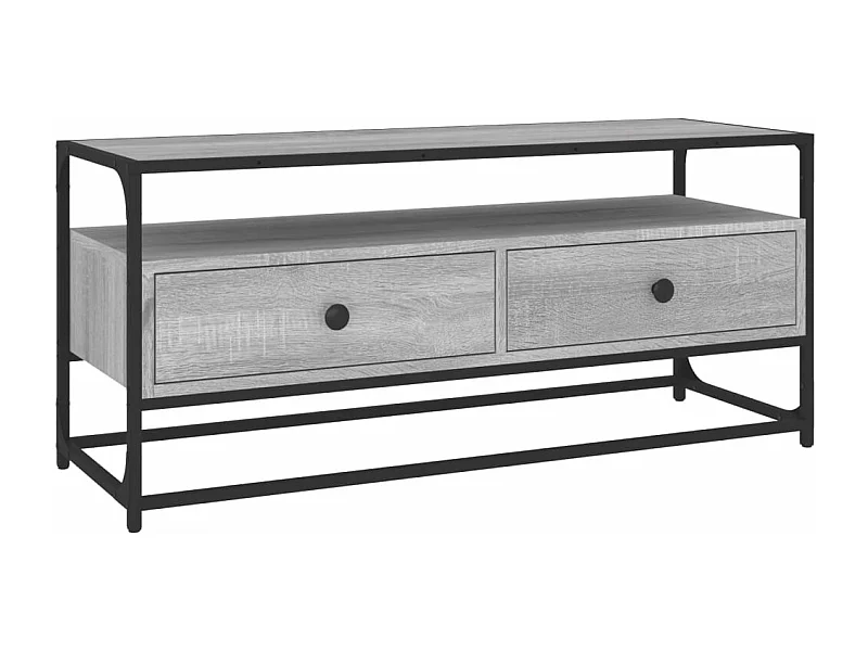 Meuble TV sonoma gris 100x35x45 bois d'ingénierie