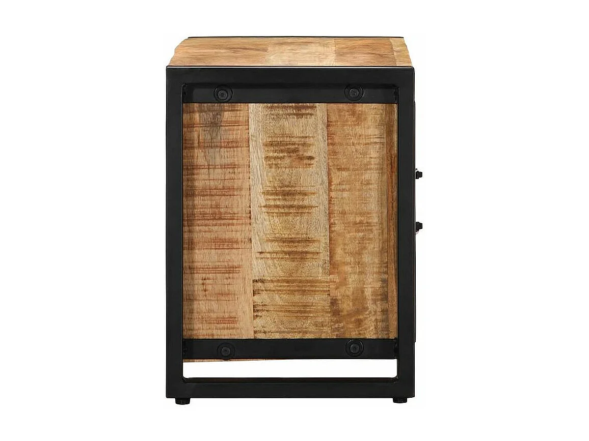 Meuble TV 80x30x40 bois massif de manguier brut