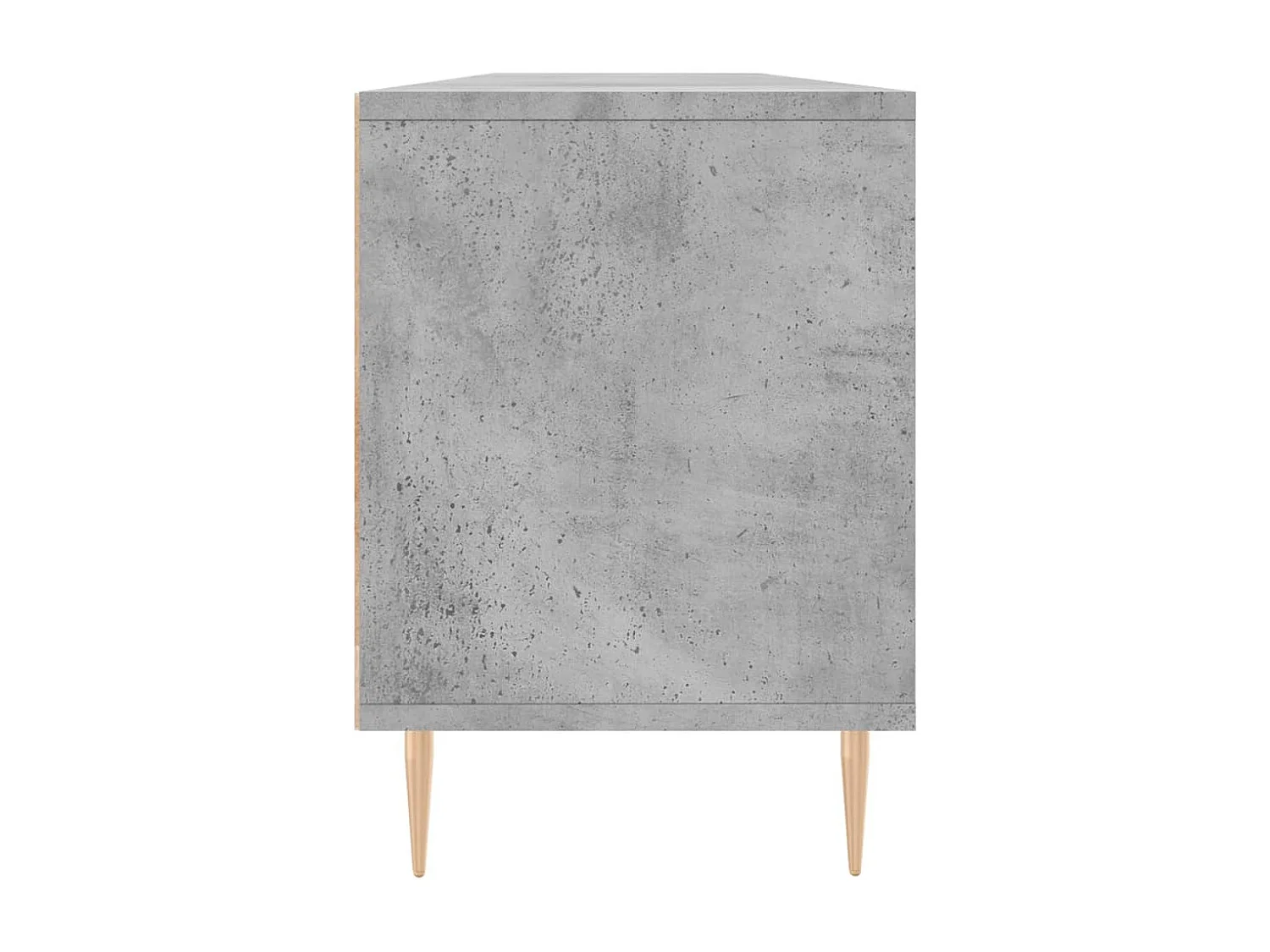 Meuble TV gris béton 150x30x44,5 bois d'ingénierie
