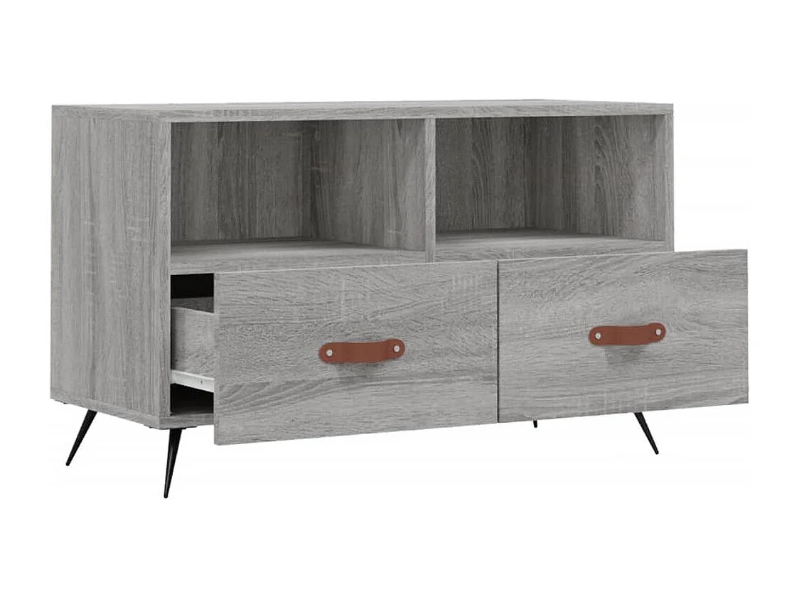 Meuble TV Sonoma gris 80x36x50 Bois d'ingénierie