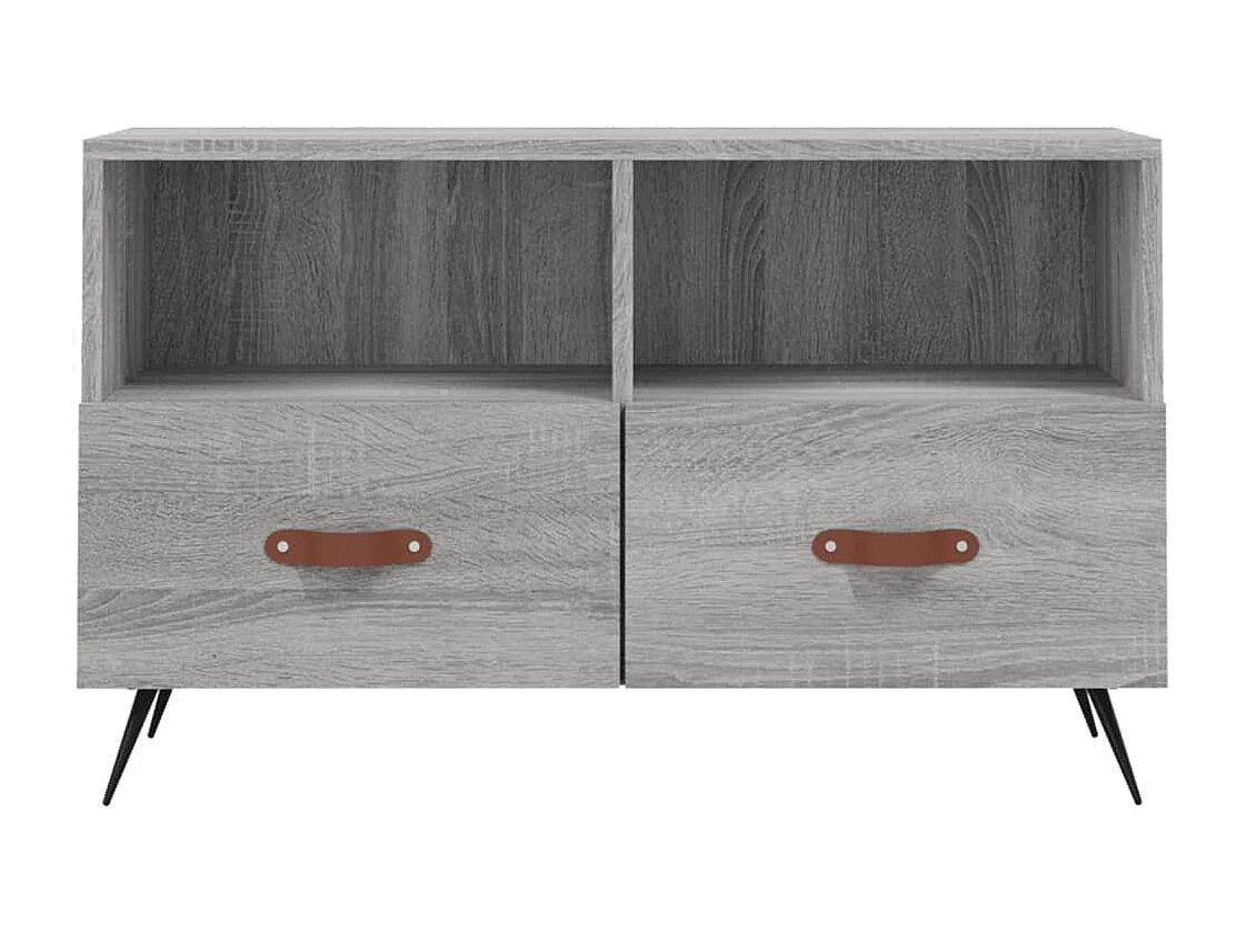 Meuble TV Sonoma gris 80x36x50 Bois d'ingénierie