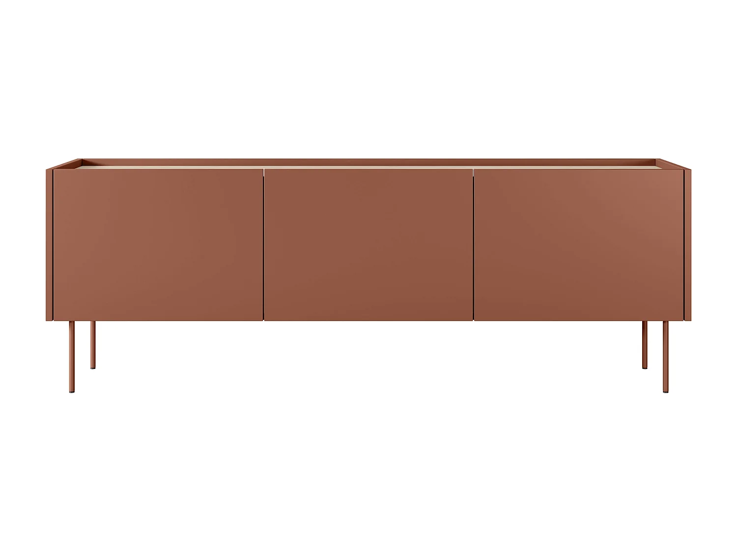 Móvel TV 3 portas 1 gaveta com pé metálico 170x60 cm