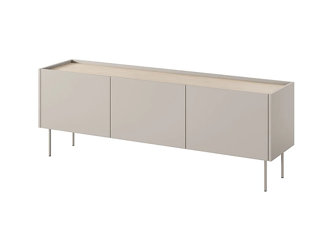 TV-Schrank 3 Türen 2 Schubladen mit Metallfuß 170x60 cm