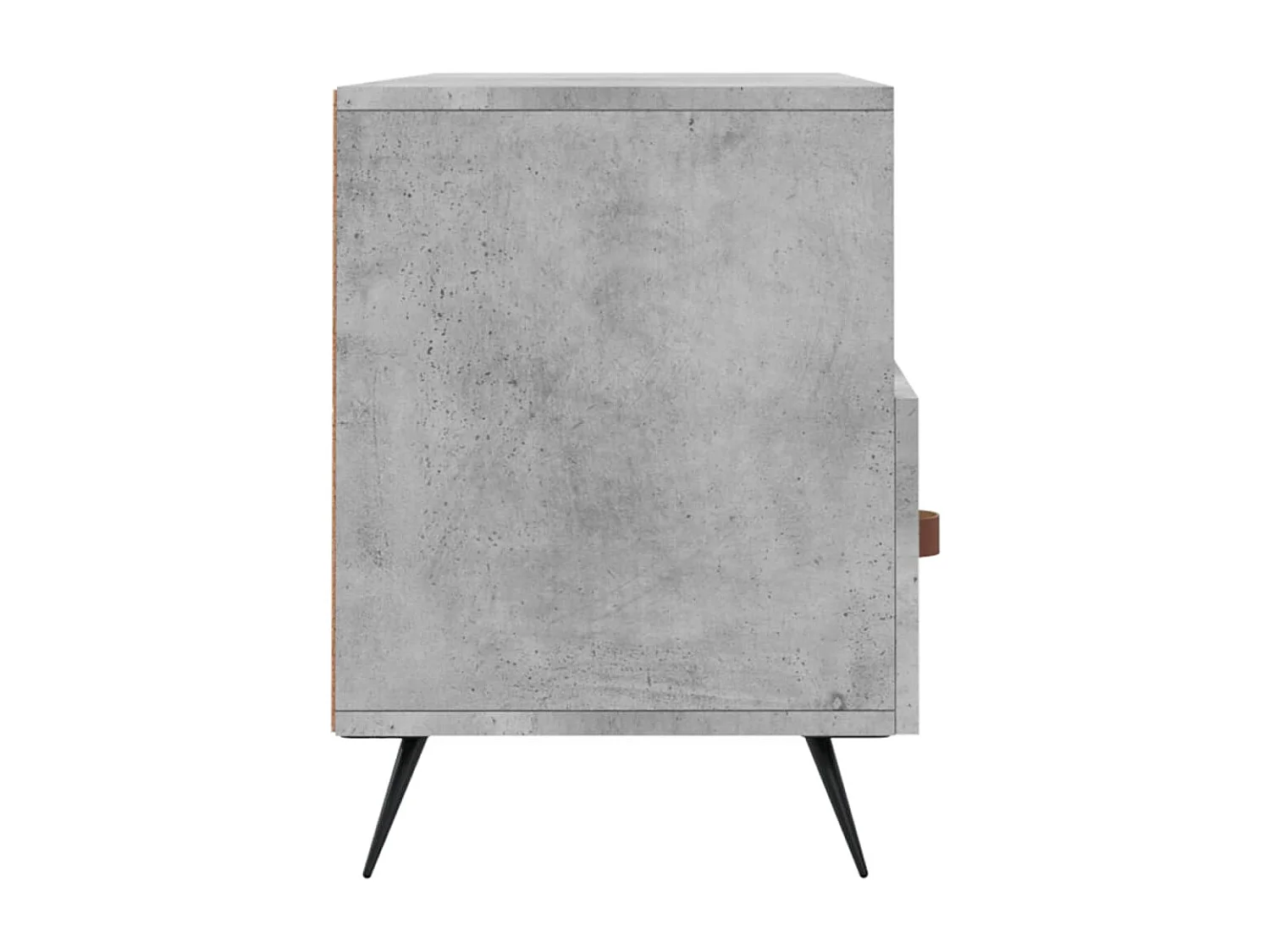 Meuble TV gris béton 102x36x50 bois d'ingénierie