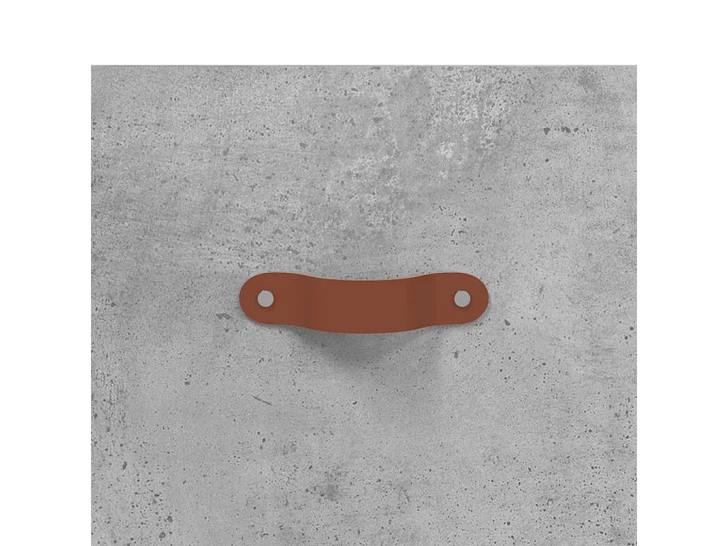 Meuble TV gris béton 102x36x50 bois d'ingénierie