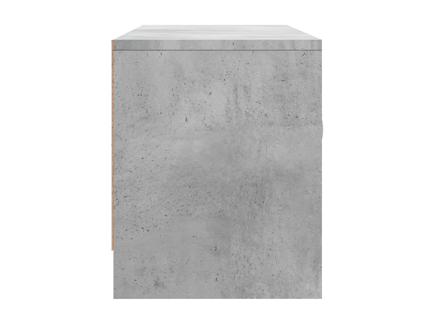 Meuble TV gris béton 102x30x37,5 bois d'ingénierie